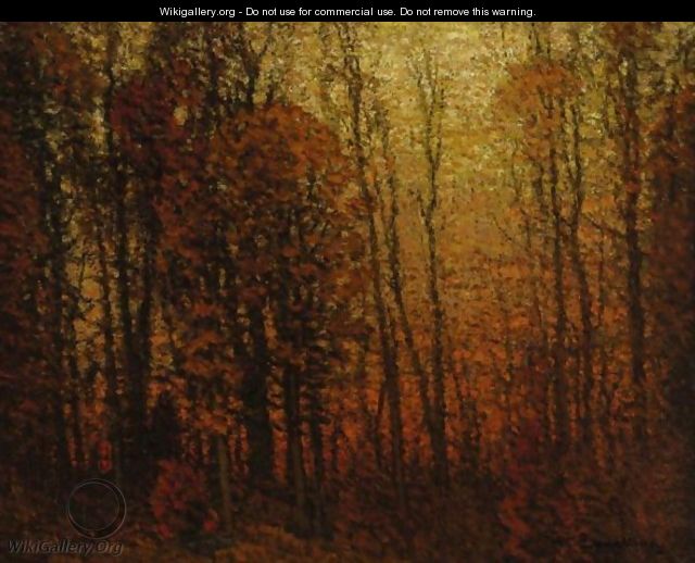 Twilight-Autumnal Landscape - John Joseph Enneking