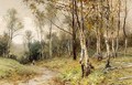A Forest Landscape With Hunter - Piet Schipperus