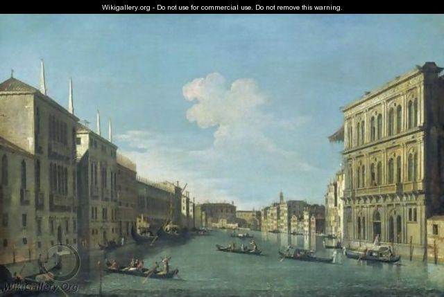 Venice, A View Of The Grand Canal From The Palazzo Vendramin-Calergi Looking Towards The Cannaregio - (after) (Giovanni Antonio Canal) Canaletto