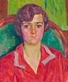 Portrait Of D.G. (Dora Balsiger), 1927 - Giovanni Giacometti
