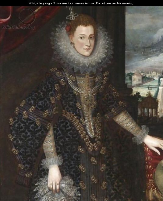 Portrait Of The Archduchess Clara Eugenia Of Austria (1566 - 1633) - Flemish School