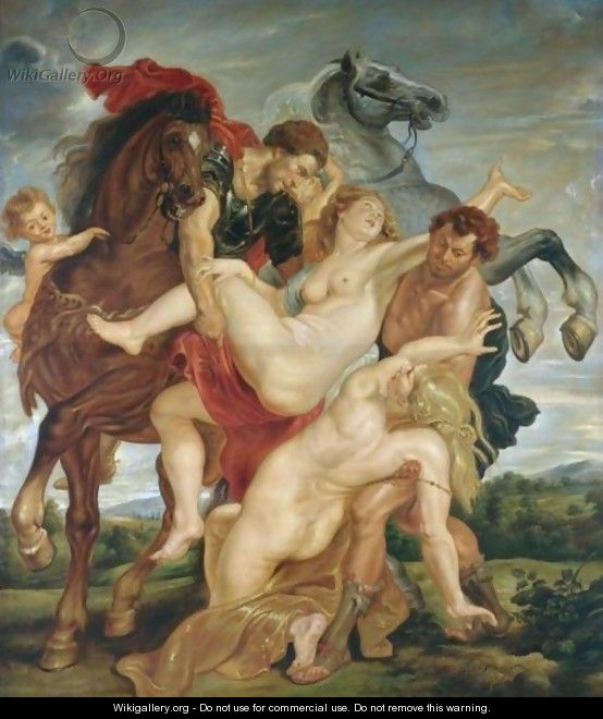 The Rape Of Of The Sabine Women - (after) Sir Peter Paul Rubens