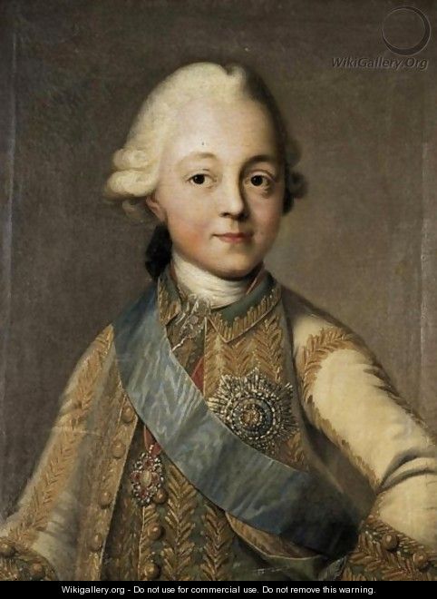 Portrait Of Paul I (1754-1801) - Russian School