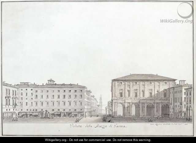 View Of The Main Piazza In Parma, Now Called Piazza Garibaldi - Carlo Randoni