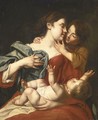 The Virgin And Child With Saint John The Baptist - Dutch School