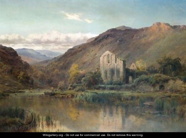 Vale Crucis Abbey, The Vale Of Llangollen - Alfred de Breanski