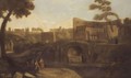 Rome, A View Of The Colosseum With The Forum Beyond - (after) Jan Frans Van Orizzonte (see Bloemen)