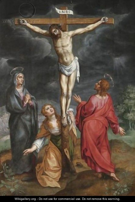 The Crucifixion - Hendrick De Clerck