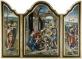 A Triptych Representing The Adoration Of The Magi - (after) Pieter Coecke Van Aelst