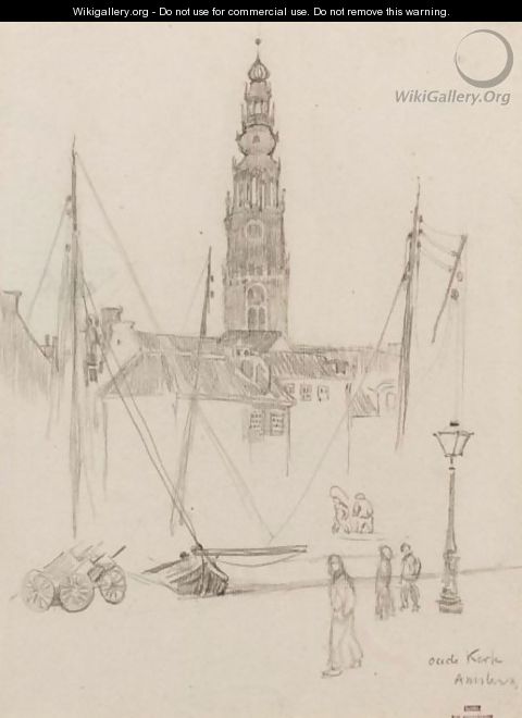 Oude Kerk A Amsterdam - Theo van Rysselberghe