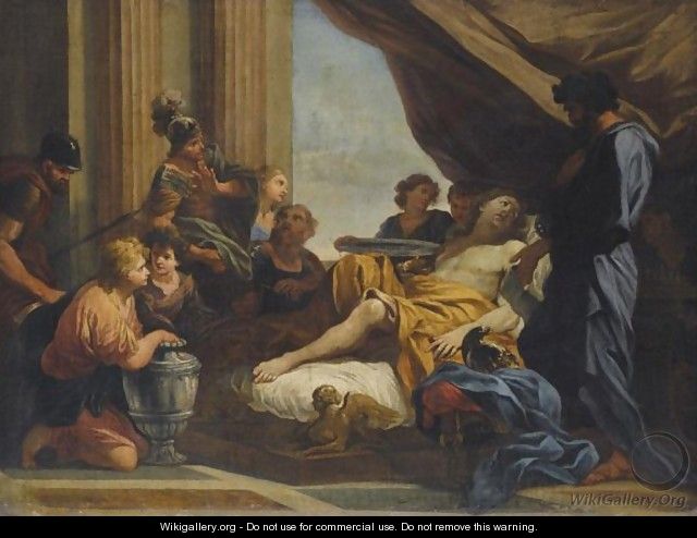 Alexander The Great With His Physician Philip - Roman School