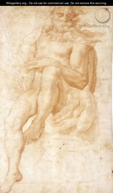 Study For The Figure Of Aeolus - Pellegrino Tibaldi
