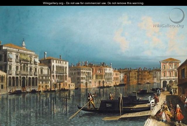 Venice, A View Of The Grand Canal Looking Towards The Pescheria - Jacob More