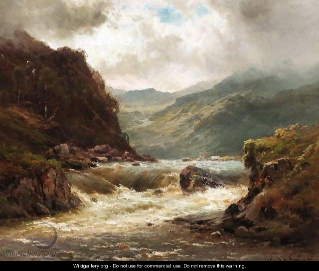 The Falls Of Glengarry - Alfred de Breanski