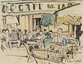 Cafe A Vence - George Leslie Hunter