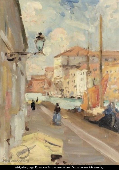 Venetian Quay - Francis Campbell Boileau Cadell