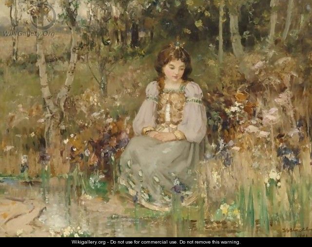 A Woodland Princess - Thomas Bromley Blacklock