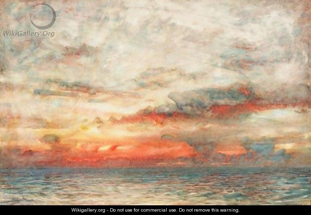 Afterglow, Red Sea - Albert Goodwin