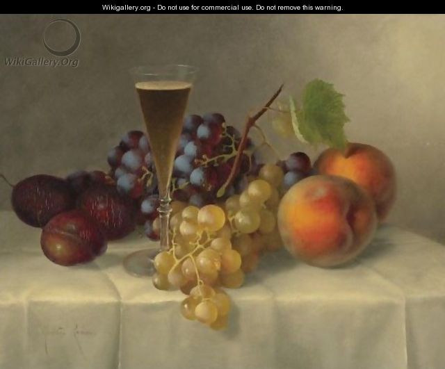 Still Life With Grapes And Plums - Morston Constantine Ream