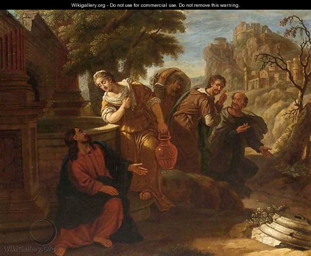 Christ At The Well - Dutch School