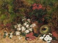 Still Life With Flowers And A Bird Nest - Oliver Clare