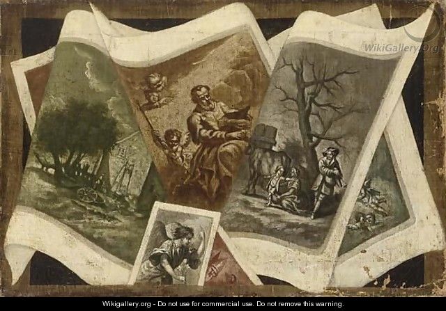Still Life Of Various Prints - Dutch School