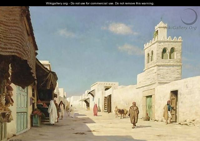 Peasants In A Tunisian Town - August Le Gras