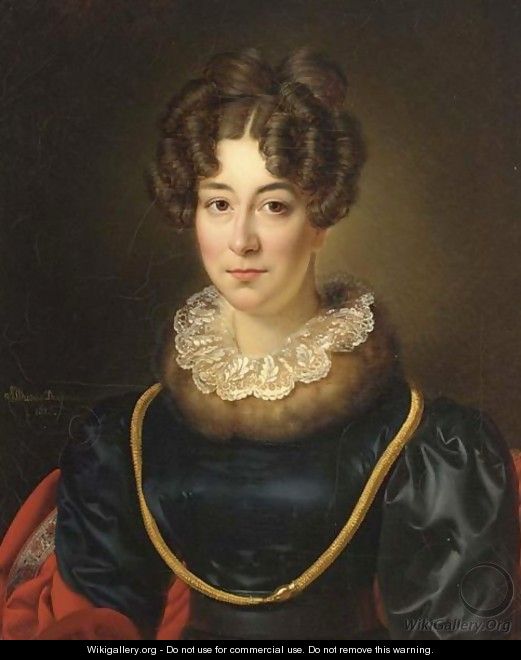A Portrait Of Mrs. Johanna Barbara Archer-Rendorp, - Alexandre-Jean Dubois Drahonet