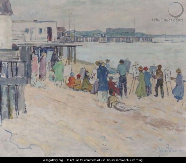 Art Class At The Beach - Pauline Lennards Palmer
