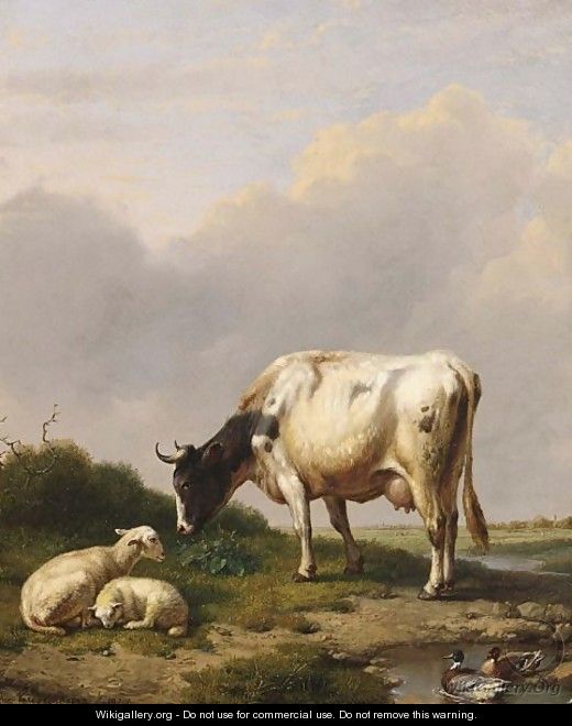 Cattle In A Summer Landscape 2 - Eugène Verboeckhoven