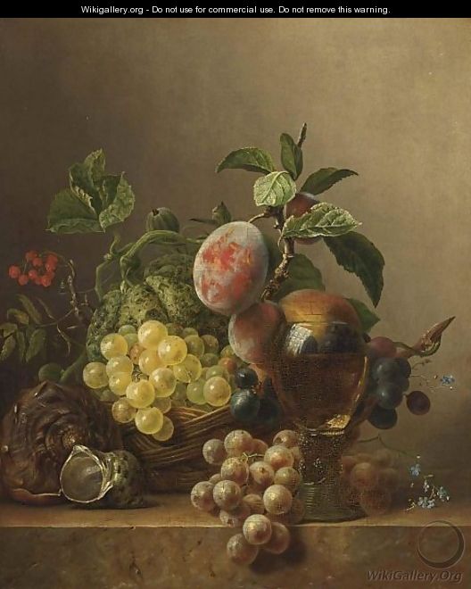 A Fruit Still Life - Diederik Jan Singendonck