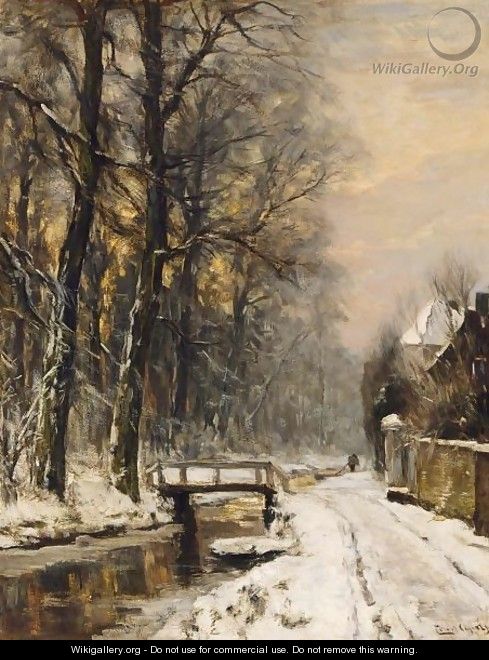A View Of The Haagse Bos In Winter Time - Louis Apol