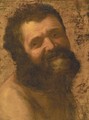 Portrait Of A Bearded Man Laughing, Head And Shoulders - (after) Honthorst, Gerrit van