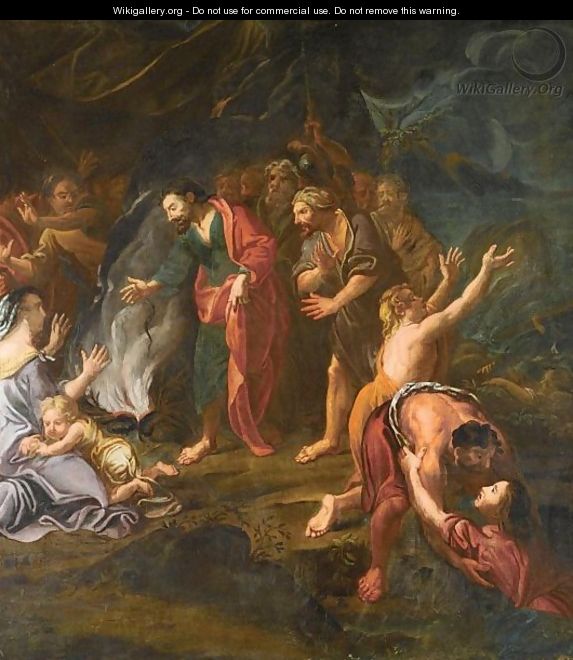 Saint Paul, Shipwrecked On The Island Of Melita (Malta) dans immagini sacre painting1