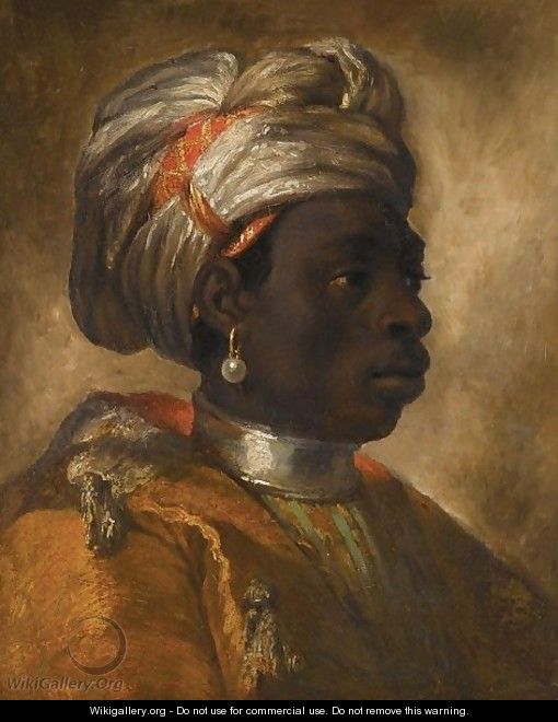 Portrait Of A Blackamoor, Head And Shoulders 2 - French School