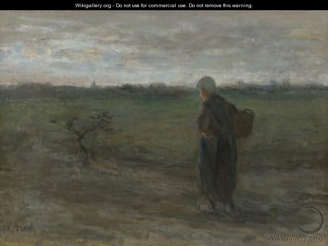 Woman In The Field - Jozef Israels