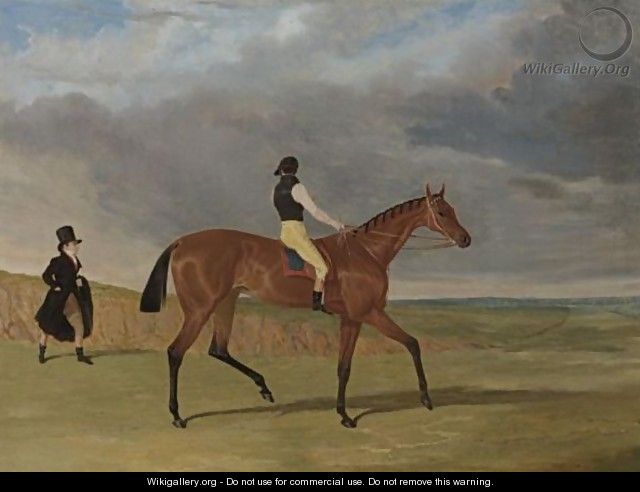 Matilda, Winner Of The 1827 Great St. Leger, With James Robinson Up And Trainer Jonathan Scott - John Frederick Herring Snr