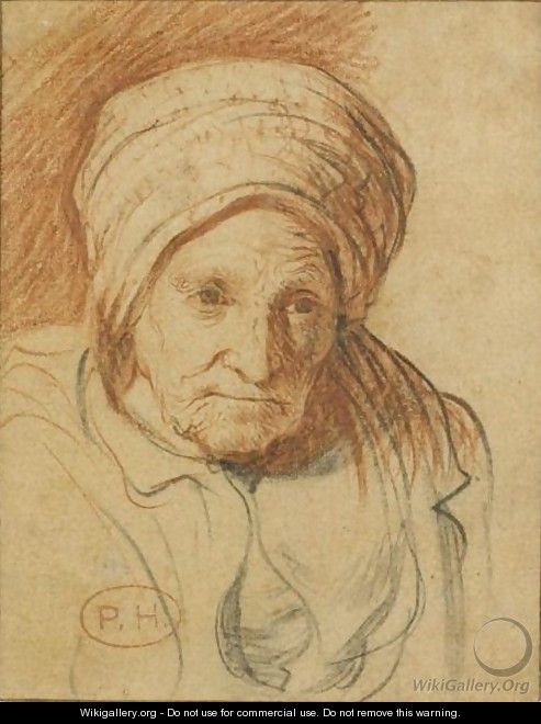 Head Of An Old Woman (Rembrandt