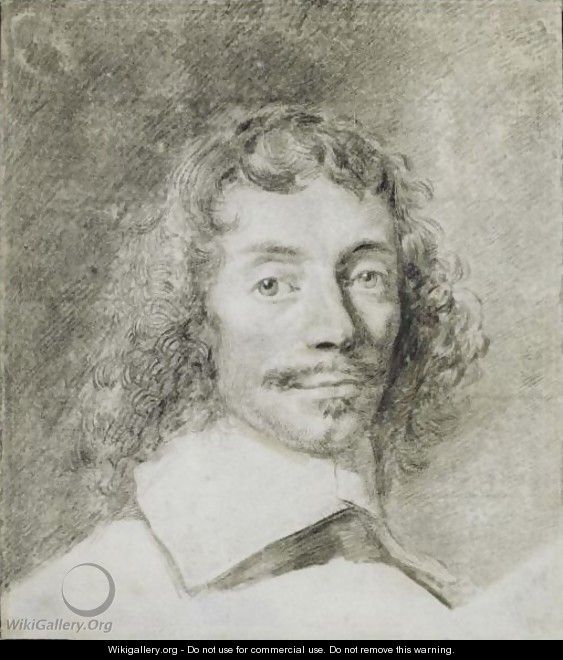 Portrait Of A Young Gentleman, Head And Shoulders - Cornelius de Visscher
