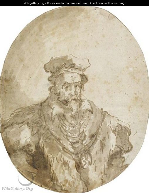 Portrait Of A Venetian Nobleman - Francesco Guardi