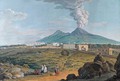 Naples, Vue Du Palais Royal De Portici, Avec Le Vesuve En Eruption - Saviero Xavier della Gatta