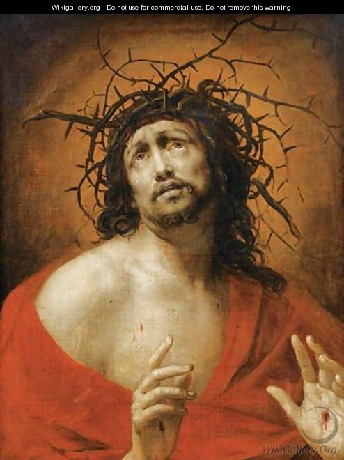 Christ With The Crown Of Thorns - Ecole Francaise, Xixeme Siecle