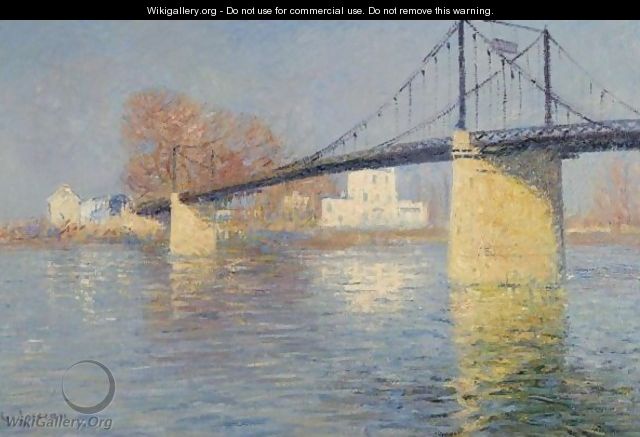 Le Pont Suspendu A Triel-Sur-Seine - Gustave Loiseau