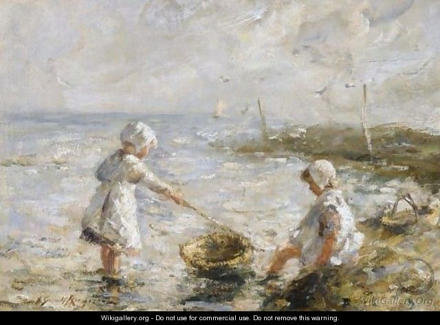 Paddling In The Shallows - Robert Gemmell Hutchison