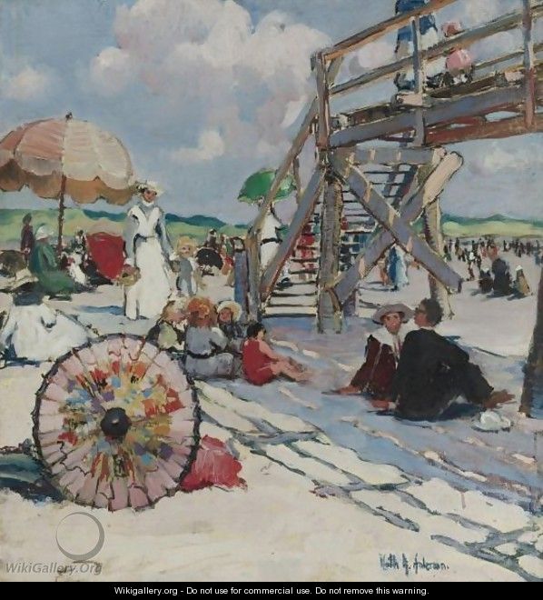 Beach At Gloucester - Ruth A. Temple Anderson