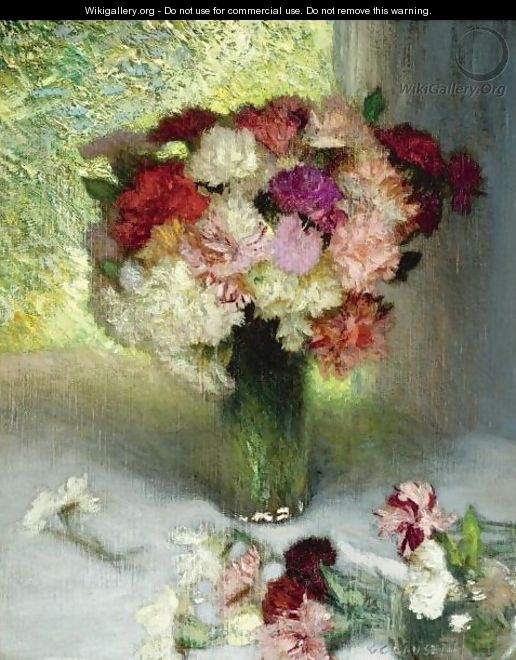 Carnations And Pinks - Sir George Clausen