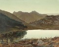 Blea Tarn At First Light, Langdale Pikes In The Distance - John Atkinson Grimshaw