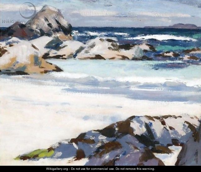 A View From Iona Looking Towards Lunga - Francis Campbell Boileau Cadell