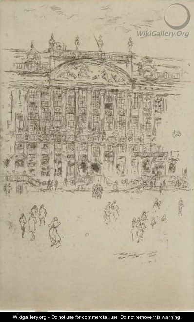 Grand Place, Brussels - James Abbott McNeill Whistler