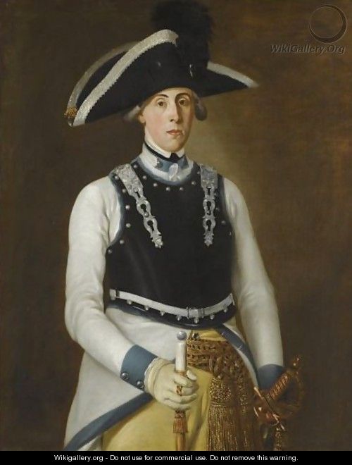 Portrait Of An Admiral, Three-Quarter-Length, In His Navy Uniform And Black Feathered Hat - German School